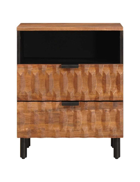 Armadio da Notte con cassetto Marrone 50 x 33 x 60 cm