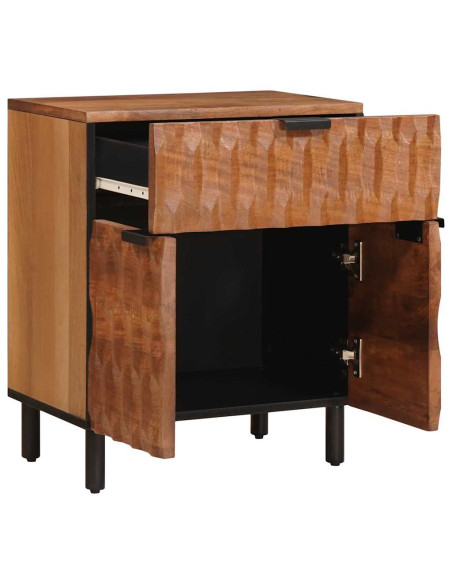 Armadio da Notte con cassetto Marrone 50 x 33 x 60 cm