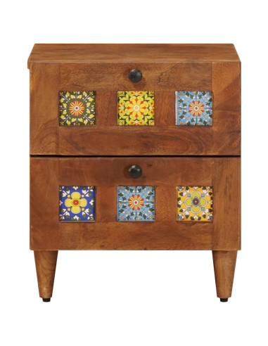 Armadio da Notte con cassetto Marrone 40 x 33 x 46 cm