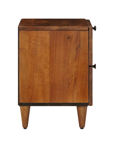 Armadio da Notte con cassetto 2 pcs Marrone 40 x 33 x 46 cm