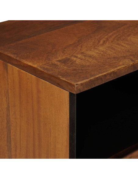 Armadio da Notte con cassetto 2 pcs Marrone 40 x 33 x 46 cm