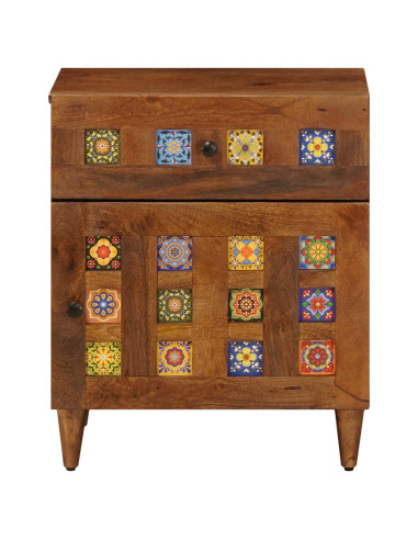 Armadio da Notte con cassetto Marrone 50 x 33 x 60 cm