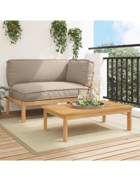 Set di divani con cuscino 2 pcs Talpa Legno di Acacia Massello