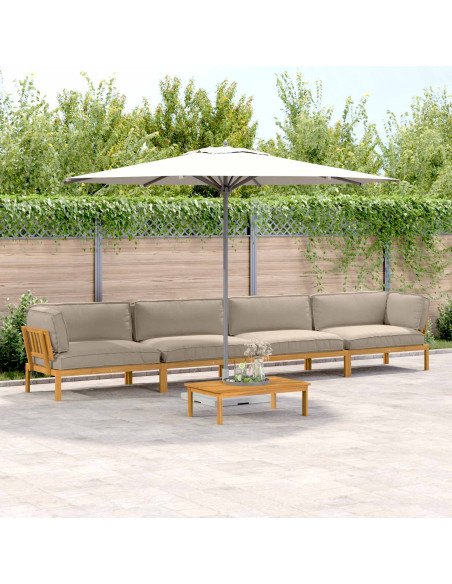 Set di divani con cuscino 5 pcs Talpa Legno di Acacia Massello