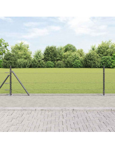 Palo della recinzione Grigio 100 x 0,5 m (rete da 13 mm)