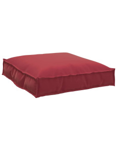 Set di Cuscini per Pallet 2 pcs Rosso Vino Tessuto Oxford