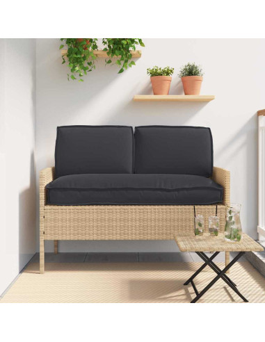 Set di Cuscini 3 pcs Nero Tessuto Oxford