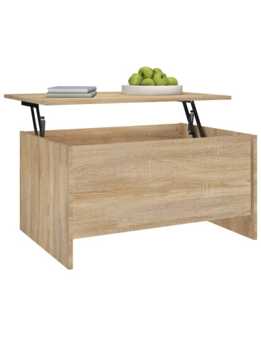 Tavolino Salotto Rovere Sonoma 80x55,5x41,5cm Legno Multistrato