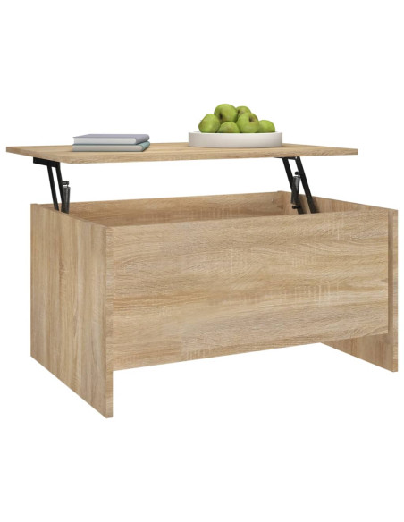 Tavolino Salotto Rovere Sonoma 80x55,5x41,5cm Legno Multistrato