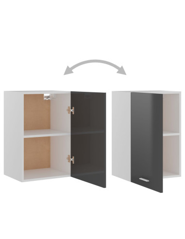 Mobile Pensile “Lyon” Grigio Lucido 39,5x31x60 cm