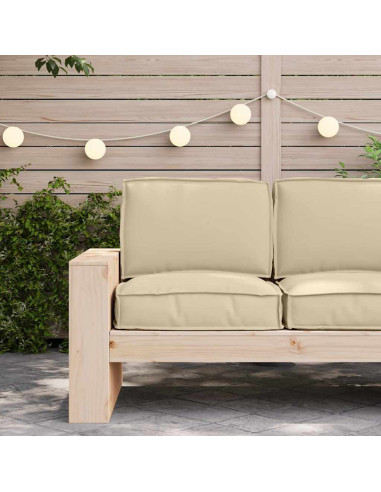 Set di Cuscini per Pallet 2 pcs Beige Tessuto Oxford