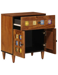 Armadio da Notte con cassetto Marrone 50 x 33 x 60 cm 2