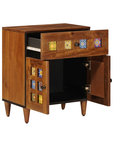 Armadio da Notte con cassetto Marrone 50 x 33 x 60 cm