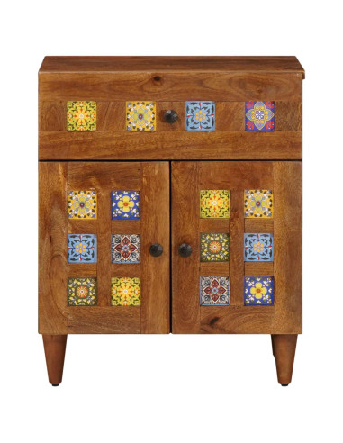 Armadio da Notte con cassetto Marrone 50 x 33 x 60 cm