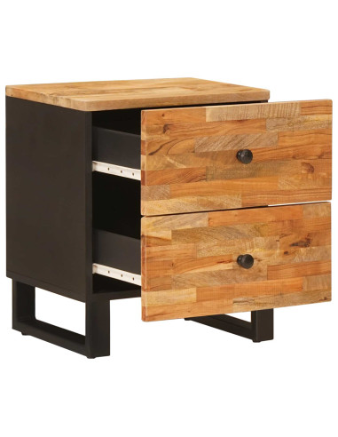 Armadio da Notte con cassetto 2 pcs Marrone 40 x 33 x 46 cm