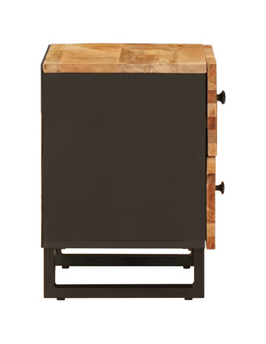 Armadio da Notte con cassetto 2 pcs Marrone 40 x 33 x 46 cm