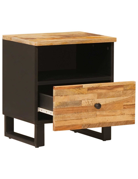 Mobiletto da Letto con cassetto Marrone 40 x 33 x 46 cm