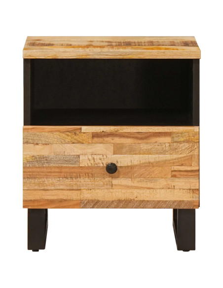 Mobiletto da Letto con cassetto Marrone 40 x 33 x 46 cm