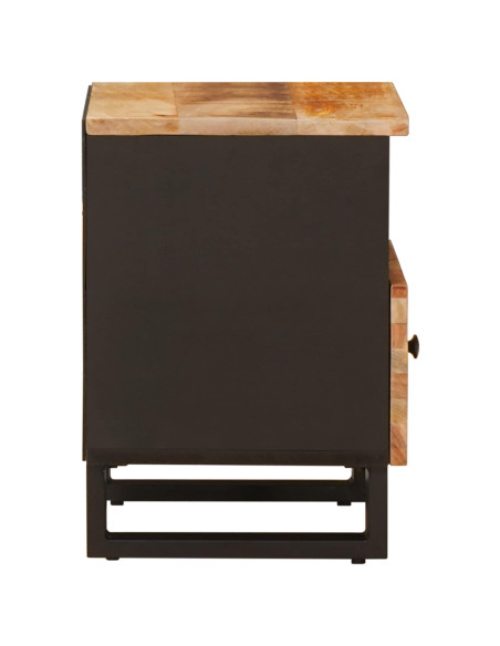 Mobiletto da Letto con cassetto Marrone 40 x 33 x 46 cm