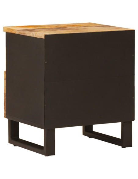 Mobiletto da Letto con cassetto Marrone 40 x 33 x 46 cm