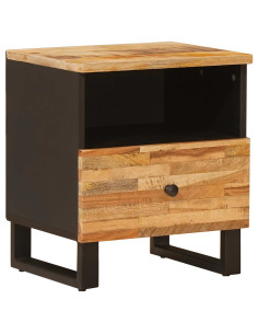 Mobiletto da Letto con cassetto 2 pcs Marrone 40 x 33 x 46 cm 2