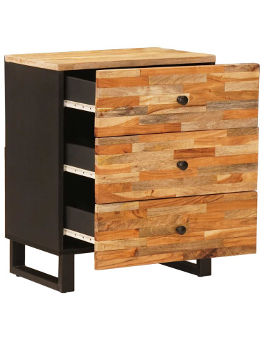 Mobiletto da Letto con cassetto Marrone 50 x 33 x 62 cm