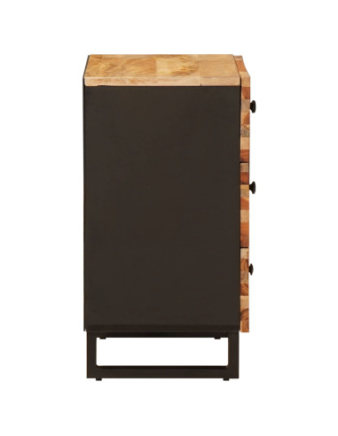 Mobiletto da Letto con cassetto Marrone 50 x 33 x 62 cm