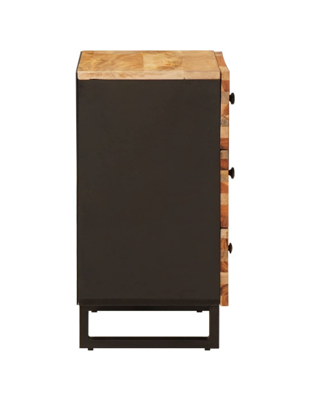 Mobiletto da Letto con cassetto Marrone 50 x 33 x 62 cm