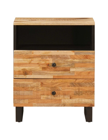 Mobiletto da Letto con cassetto Marrone 50 x 33 x 62 cm