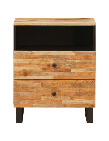 Mobiletto da Letto con cassetto Marrone 50 x 33 x 62 cm