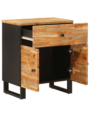 Mobiletto da Letto con cassetto Marrone 50 x 33 x 60 cm