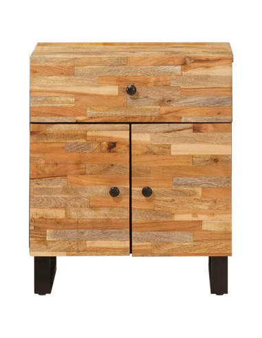 Mobiletto da Letto con cassetto Marrone 50 x 33 x 60 cm