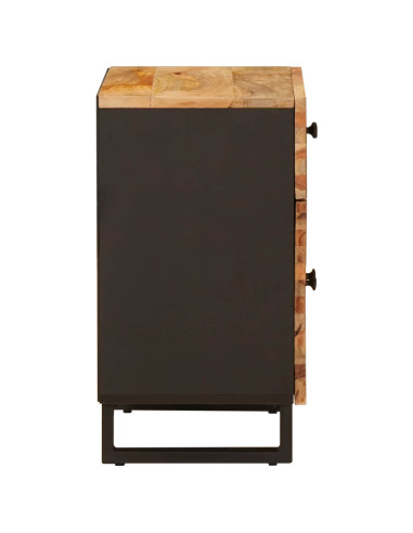 Mobiletto da Letto con cassetto Marrone 50 x 33 x 60 cm