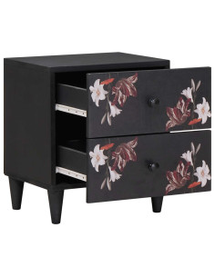 Comodino Marrone 40 x 33,5 x 46 cm Legno di mango massello 2