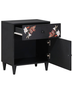 Comodino Multicolore 50 x 33 x 60 cm Legno di mango massello 2