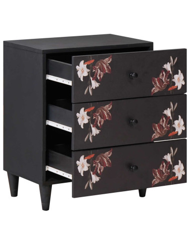 Comodino Multicolore 50 x 33 x 60 cm Legno di mango massello