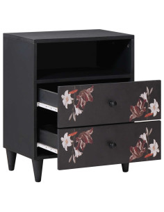 Comodino Multicolore 50 x 33 x 60 cm Legno di mango massello 2