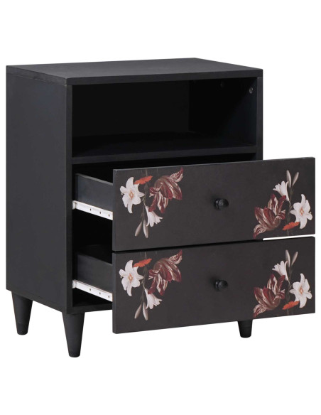 Comodino Multicolore 50 x 33 x 60 cm Legno di mango massello