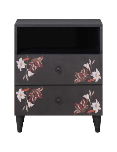 Comodino Multicolore 50 x 33 x 60 cm Legno di mango massello