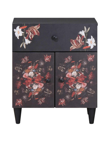 Comodino Multicolore 50 x 33 x 60 cm Legno di mango massello