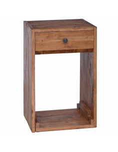 Comodino Marrone 63 x 30 x 79 cm Legno di Mogano Massello 2