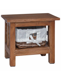 Tavolo laterale Marrone Legno massello di mogano 2