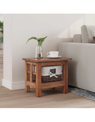 Tavolo laterale Marrone Legno massello di mogano