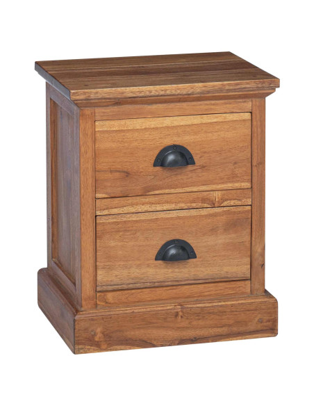 Comodino Naturale 40 x 30 x 50 cm Legno di teak solido