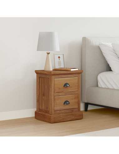 Comodino Naturale 40 x 30 x 50 cm Legno di teak solido