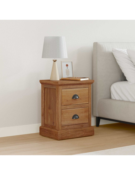 Comodino Naturale 40 x 30 x 50 cm Legno di teak solido