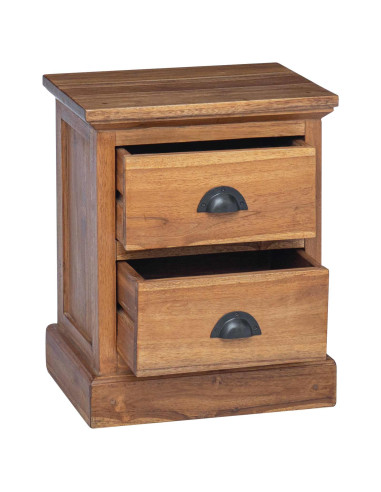 Comodino Naturale 40 x 30 x 50 cm Legno di teak solido