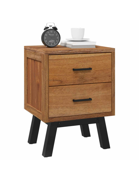 Comodino Naturale 40 x 35 x 55 cm Legno di teak solido