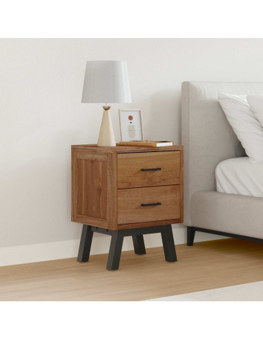 Comodino Naturale 40 x 35 x 55 cm Legno di teak solido