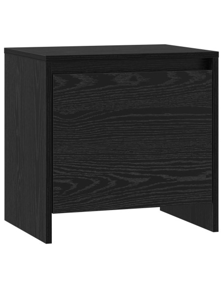 Armadio da Notte Rovere Nero 45 x 34 x 44,5 cm